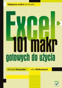 Excel. 101 makr gotowych do użycia - okładka książki