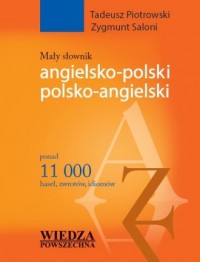 Mały słownik angielsko-polski, - okładka podręcznika