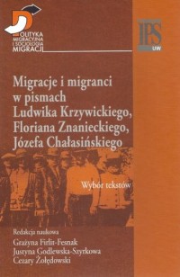 Migracje i migranci w pismach Ludwika - okładka książki