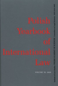 Polish Yearbook of International - okładka książki