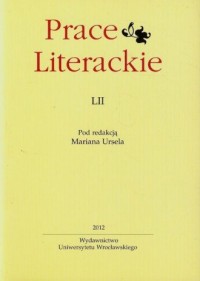 Prace literackie LII - okładka książki