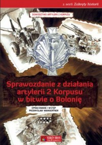 Sprawozdanie z działania artylerii - okładka książki