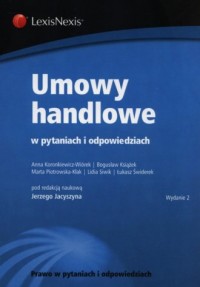 Umowy handlowe w pytaniach i odpowiedziach - okładka książki