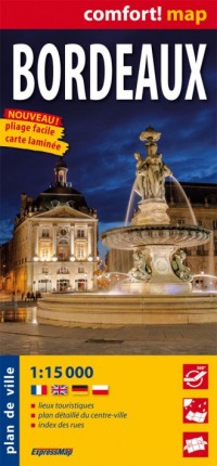 Bordeaux laminowany plan miasta - okładka książki