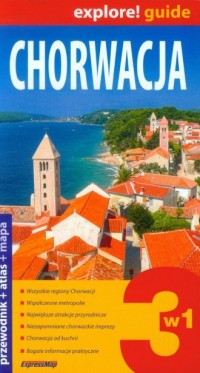 Chorwacja 3 w 1. Przewodnik + Atlas - okładka książki