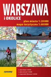 Warszawa i okolice 2 w 1 (atlas - okładka książki