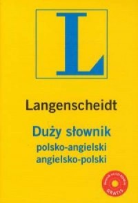Duży słownik polsko-angielski, - okładka podręcznika