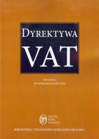 Dyrektywa VAT - okładka książki