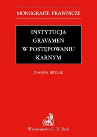 Instytucja Gravamen w postępowaniu - okładka książki