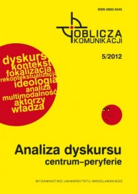 Oblicza komunikacji 5/2012. Analiza - okładka książki