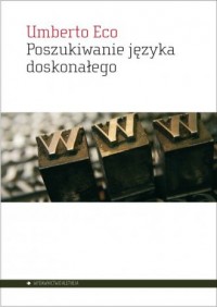 Poszukiwanie języka doskonałego - okładka książki