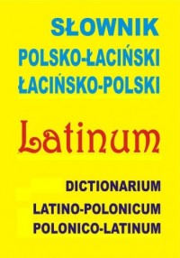 Słownik polsko-łaciński, łacińsko-polski. - okładka podręcznika