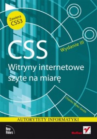 CSS. Witryny internetowe szyte - okładka książki
