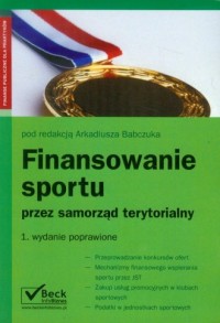 Finansowanie sportu przez samorząd - okładka książki