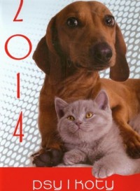 Kalendarz 2014. Psy i koty - okładka książki