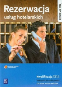 Rezerwacja usług hotelarskich. - okładka podręcznika