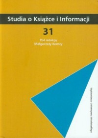 Studia o książce i informacji 31 - okładka książki