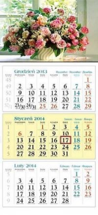 Kalendarz 2014. Bukiet - okładka książki