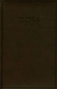Kalendarz 2014. Ciemnoobrązowy - okładka książki
