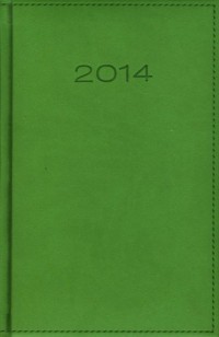 Kalendarz 2014. Jasnozielony (B6) - okładka książki