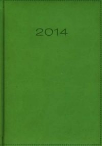 Kalendarz 2014. Jasnozielony dzienny - okładka książki