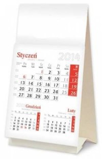 Kalendarz 2014. Mini trójdzielny - okładka książki
