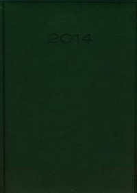 Kalendarz 2014. Zielony duży dzienny - okładka książki