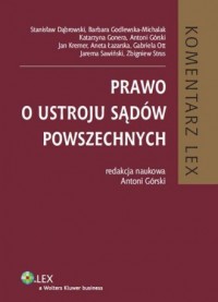 Prawo o ustroju sądów powszechnych. - okładka książki