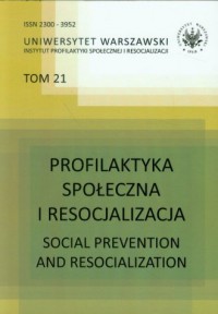 Profilaktyka społeczna i resocjalizacji. - okładka książki