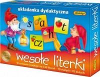 Wesołe literki. Układanka dydaktyczna - zdjęcie zabawki, gry