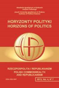 Horyzonty polityki 4(7)2013 - okładka książki