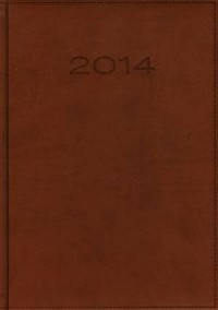 Kalendarz 2014. Brązowy menadżerski - okładka książki