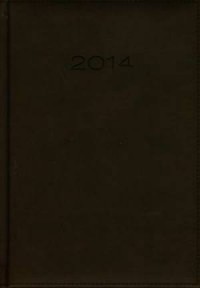 Kalendarz 2014. Ciemnobrązowy dzienny - okładka książki