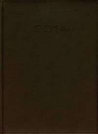 Kalendarz 2014. Ciemnobrązowy menadżerski - okładka książki