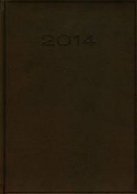 Kalendarz 2014. Ciemnobrązowy menadżerski - okładka książki