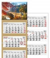 Kalendarz 2014. Romantyczny mostek - okładka książki