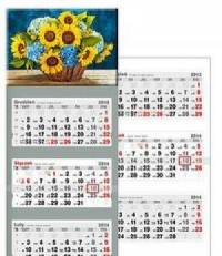 Kalendarz 2014. Słoneczniki - okładka książki