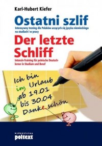 Ostatni szlif. Der letzte Schliff - okładka podręcznika