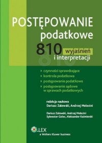 Postępowanie podatkowe. 810 wyjaśnień - okładka książki