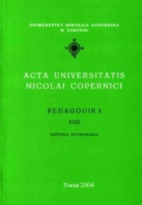 AUNC, Pedagogika XXIII. Historia - okładka książki