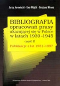 Bibliografia opracowań prasy ukazującej - okładka książki