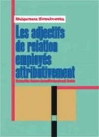 Les adjectifs de relation employés - okładka książki