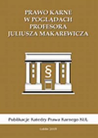 Prawo karne w poglądach profesora - okładka książki