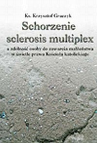 Schorzenie sclerosis multiplex, - okładka książki