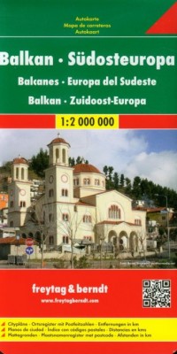 Bałkany, Europa Południowa mapa - okładka książki