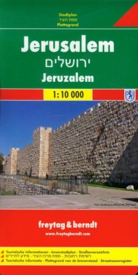 Jerozolima plan miasta (skala 1: - okładka książki