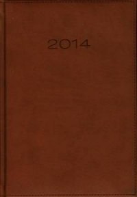 Kalendarz 2014. Brązowy dzienny - okładka książki