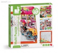 Park zabaw (puzzle z kolorowanką) - zdjęcie zabawki, gry