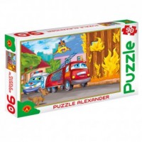 Pożar (puzzle - 90 elem.) - zdjęcie zabawki, gry