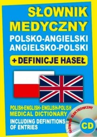 Słownik medyczny polsko-angielski, - okładka podręcznika